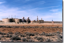 This is a photograph of an oil and gas operation.